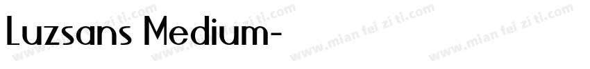 Luzsans Medium字体转换